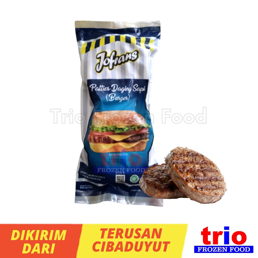 

Jofrans Beef Burger Patties 6pcs - Jofran Burger Sapi 360gr