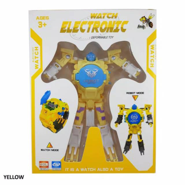 Jam Tangan  Anak Fashion Keren Robot Electronic Watch Character