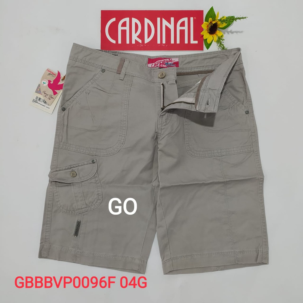 gof CARDINAL GIRL CELANA BAHAN Pakaian Wanita Celana Pendek Bahan 3/4 Katun Polos Casual Original