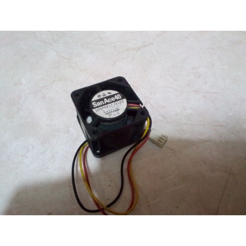 KIPAS FAN SERVER 4CM ORIGINAL SANYO DENKI SAN ACE 40 109P0412J3123 12V 0.35A 3PIN GARANSI