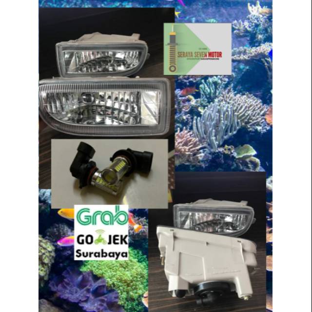 Fog lamp land cruiser 100 sepasang