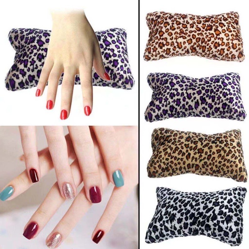 ARM REST MANICURE PAD BANTAL ALAS NAIL ART LEOPARD SANDARAN TANGAN NAILART