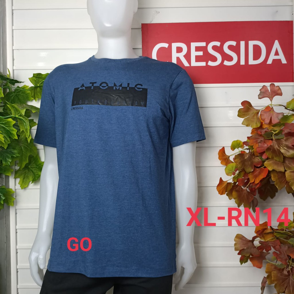 gof XL CRESSIDA KAOS (Regular) Pakaian Pria Atasan Kaos Oblong Original Lengan Pendek