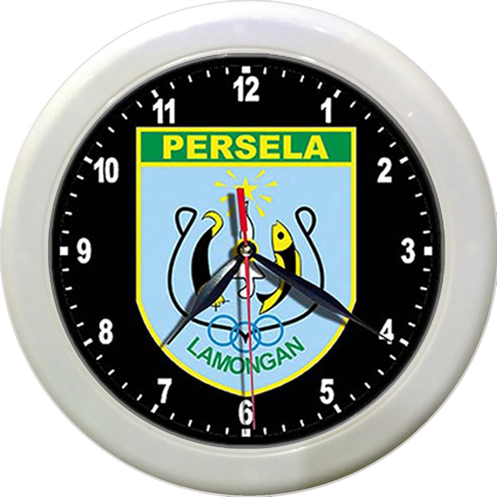 JAM DINDING PERSELA LAMONGAN  (DIAMETER 30 CM)