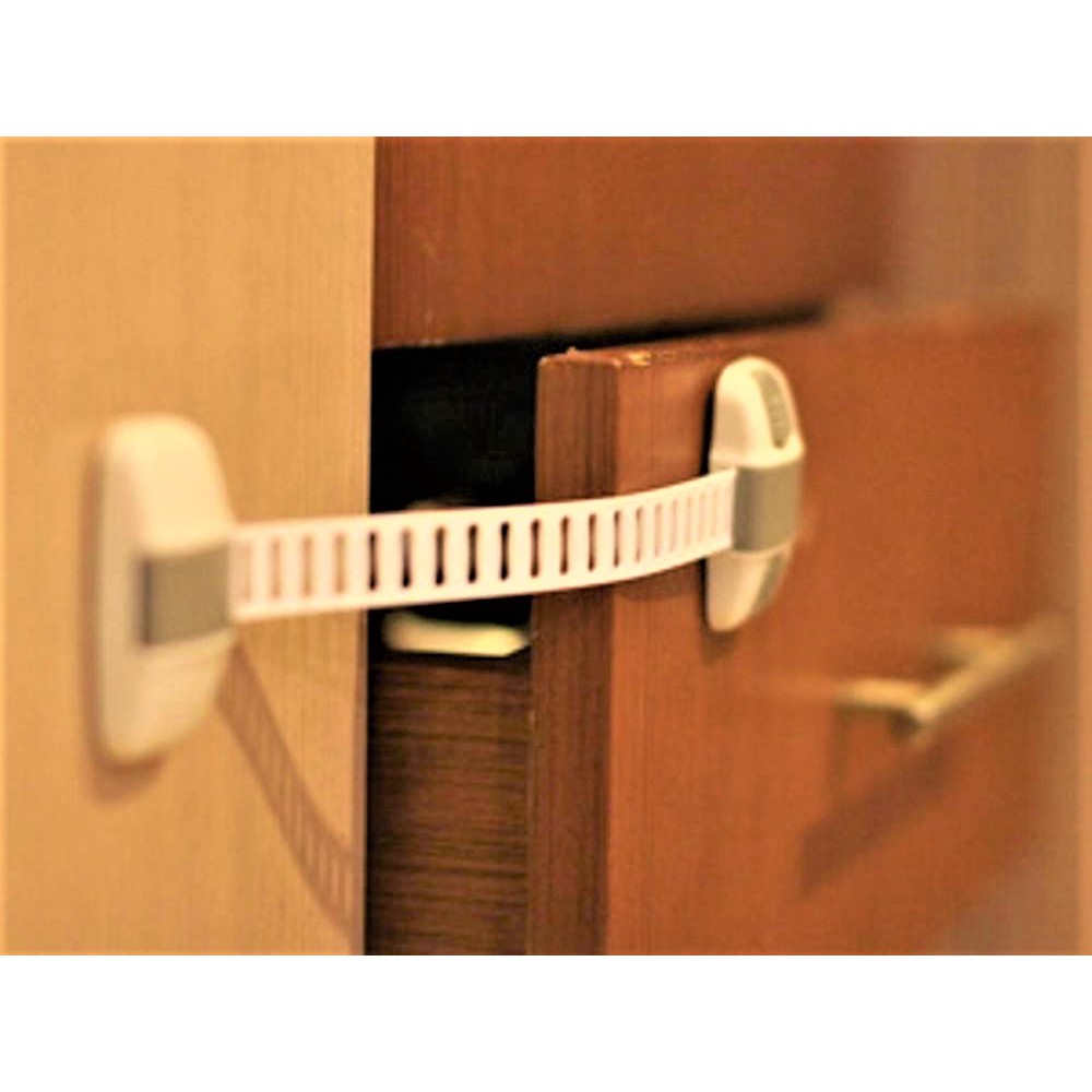 Kunci Pengaman Laci Lemari Anak Bayi (Baby Safety Lock / Alat Pengunci Pintu Rak Cabinet / Peti Es / Kulkas)