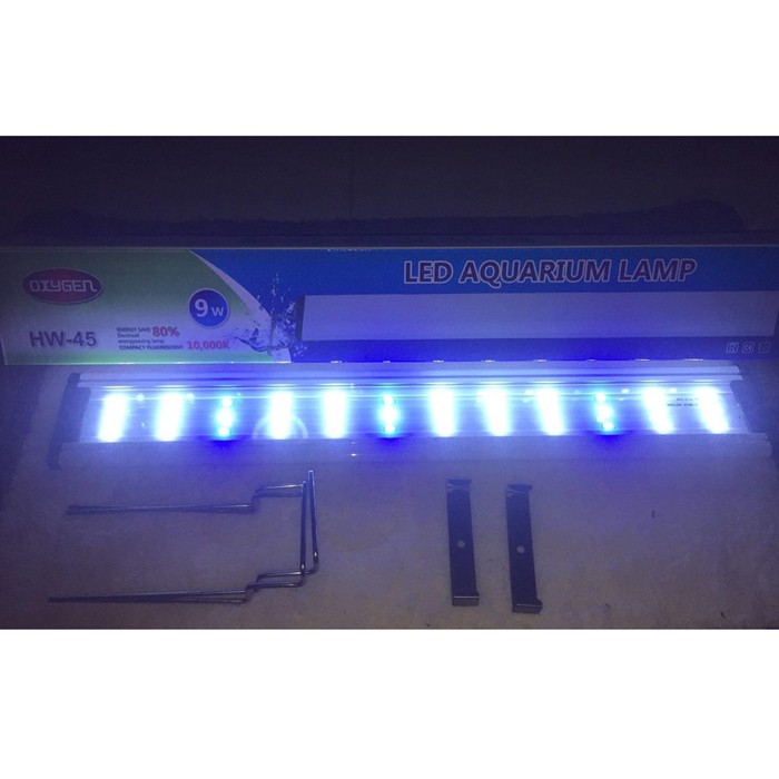 Lampu Led Aquarium YANG HW-45 untuk Akuarium 40-50 cm HW45 9W 9 watt