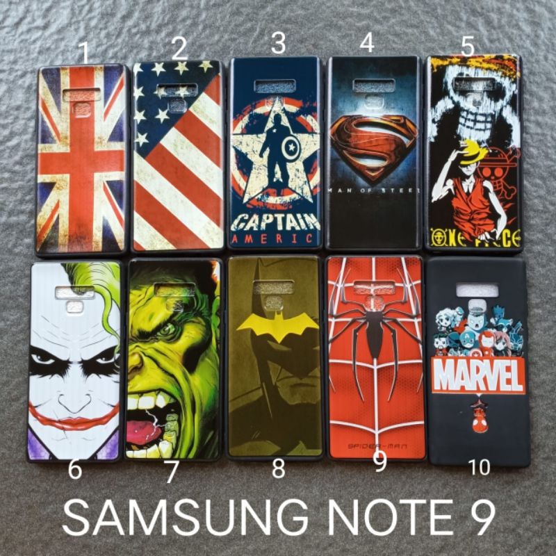 Case gambar Samsung Note 9 motif cowok soft softcase softshell silikon cover casing kesing housing