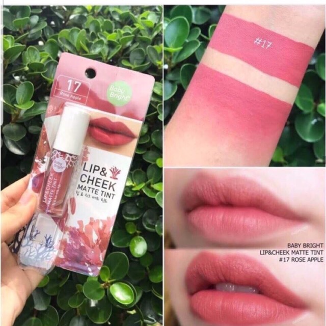 ✅ 100% Asli dari Thailand ✅ Baby Bright lip &amp; cheek matte tint Babybright