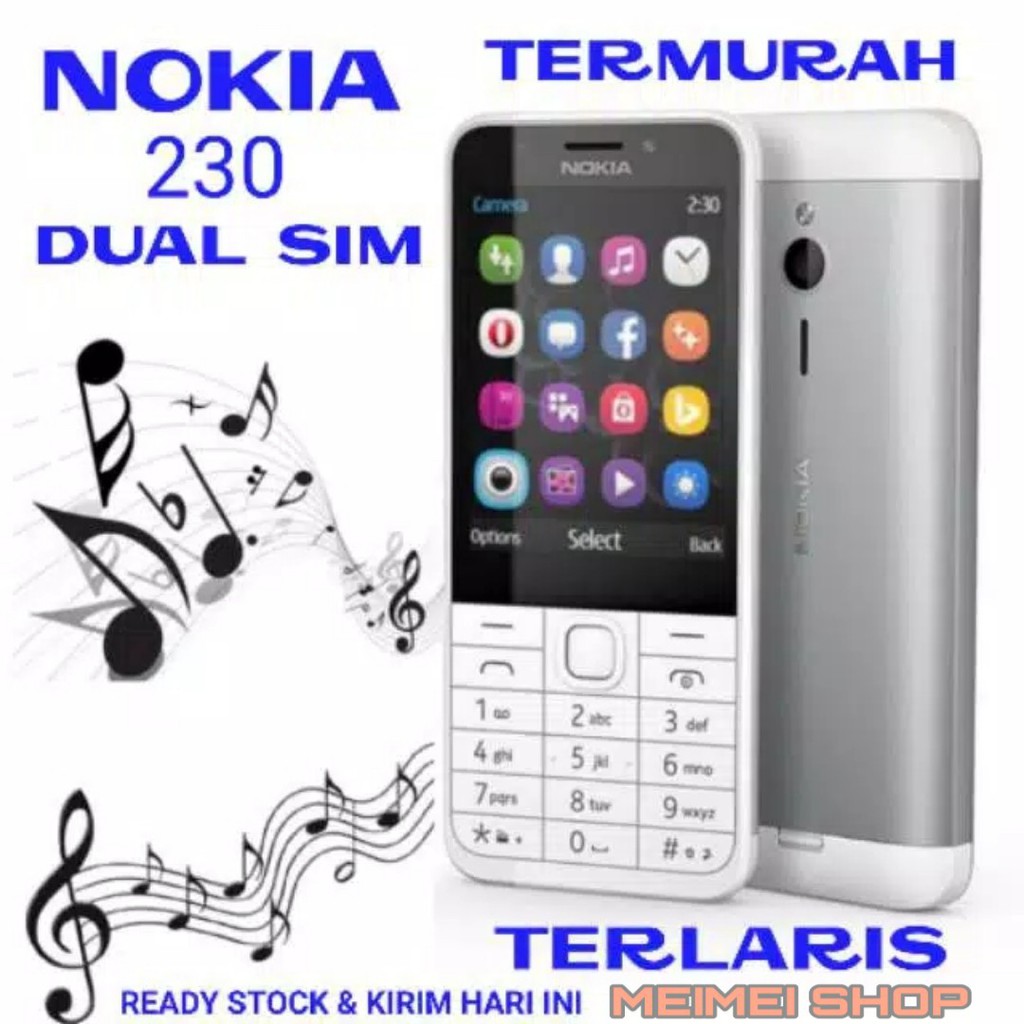 NOKIA 230 DUAL SIM GARANSI NOKIA JADUL NOKIA MURAH HP JADUL HP MURAH HANDPHONE JADUL HANDPHONE MURAH