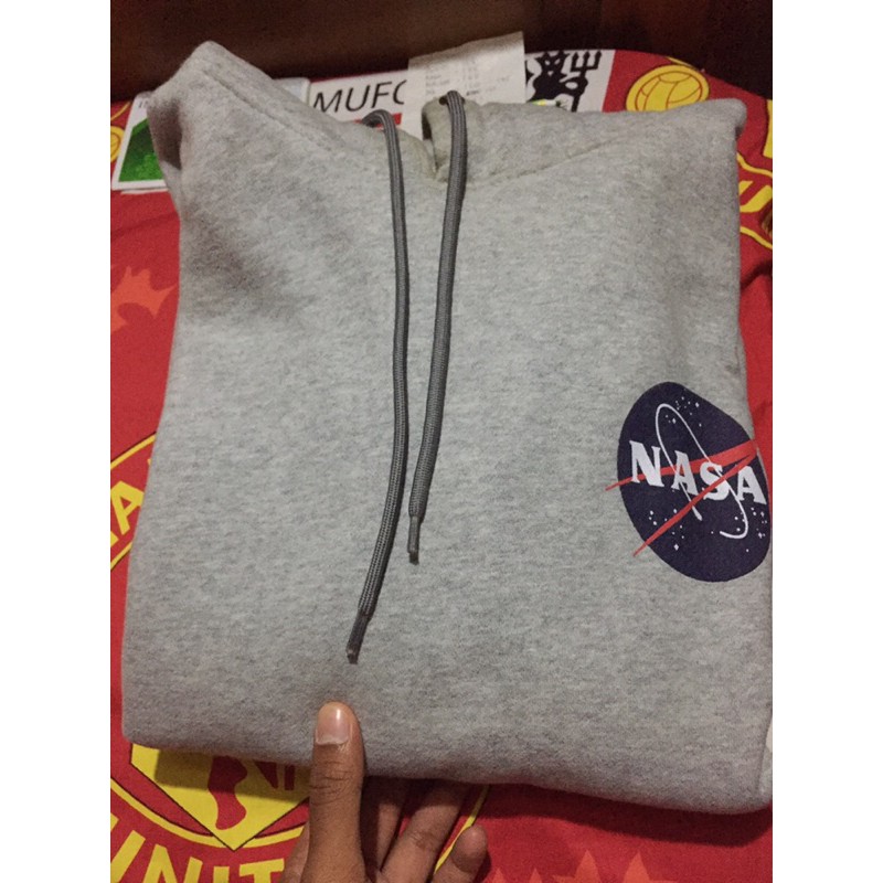 Hoodie Nasa Grey Original Second