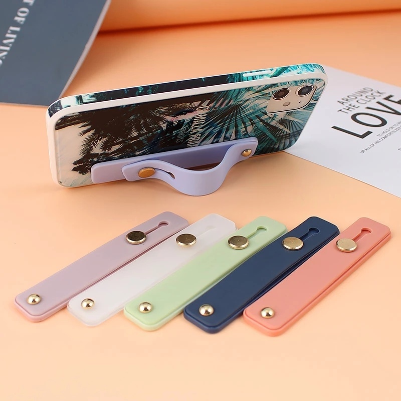 Bracket Stand Holder Handphone Universal Portable Warna Permen Untuk Iphone / Android