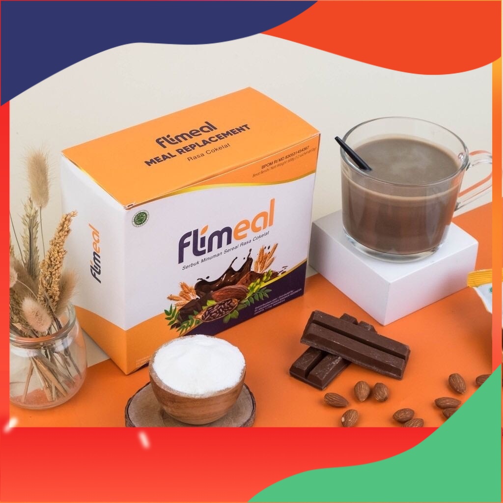 

FLIMEAL 1 BOX ISI 12 SACHET BPOM HALAL FLIM MEAL MEAL REPLACEMENT COKLAT supershop36