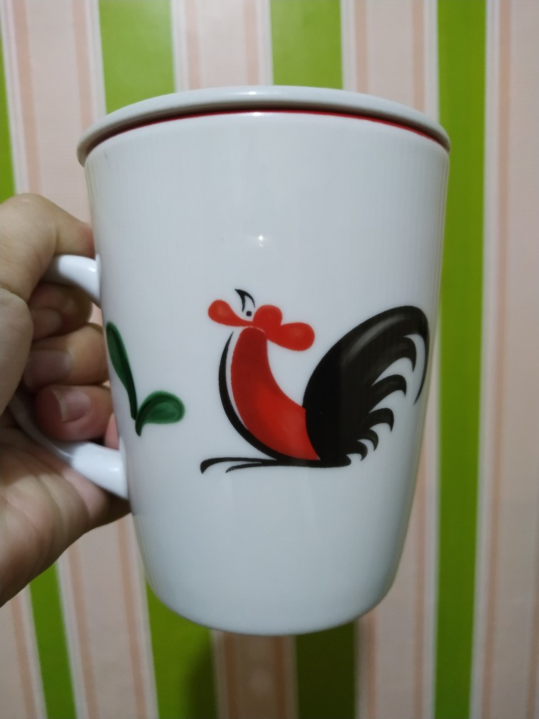Cangkir + Tutup Seri 5 Ayam Jago Seri 2 - Cangkir Kopi - Cangkir Teh