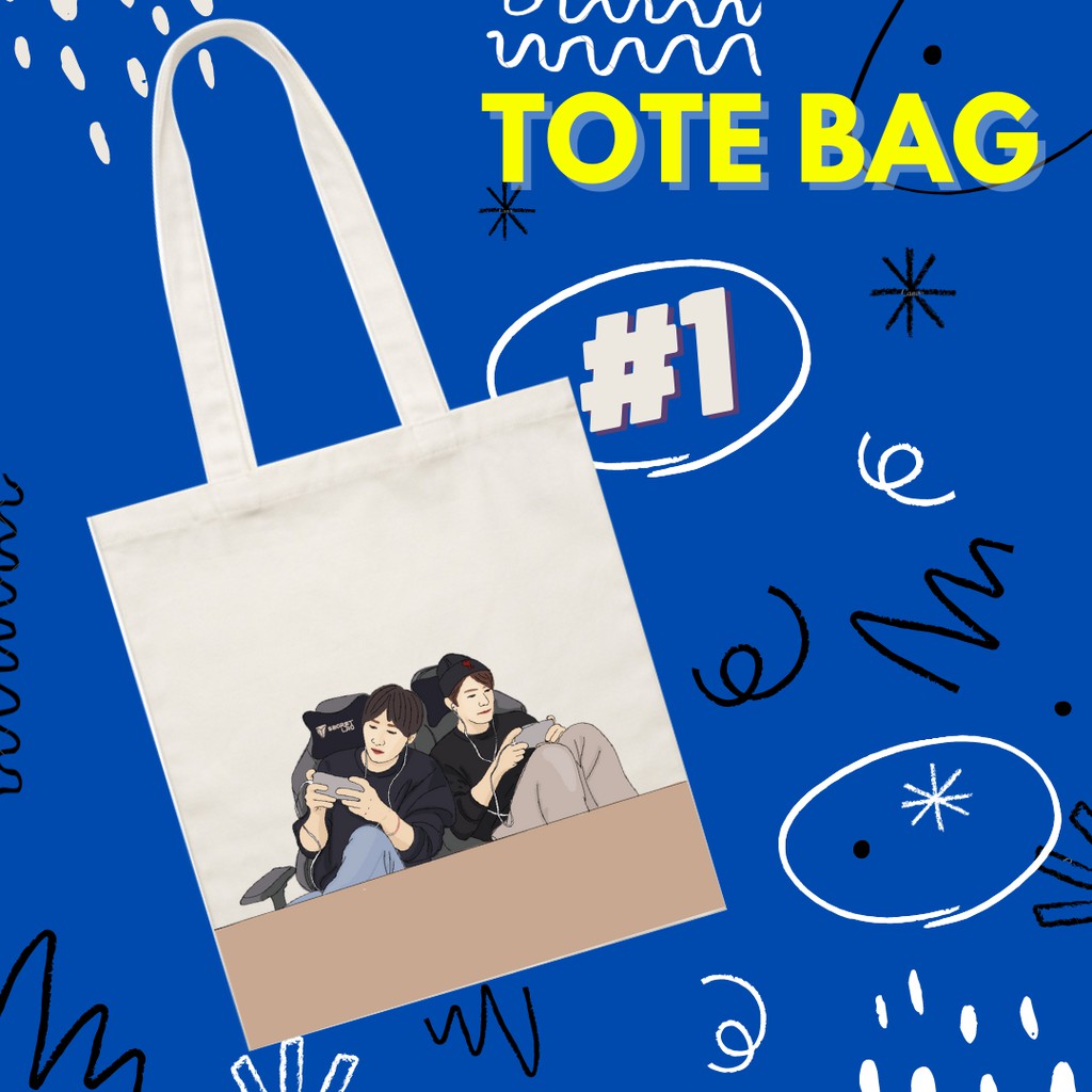 Totebag Kanvas Super Junior D&E
