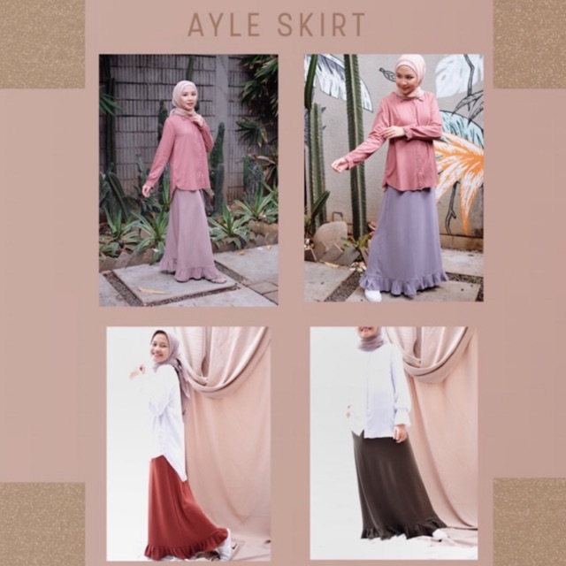 AYLE SKIRT PULCHRA GALLERY (BARU) DIJUAL KARNA KEKECILAN