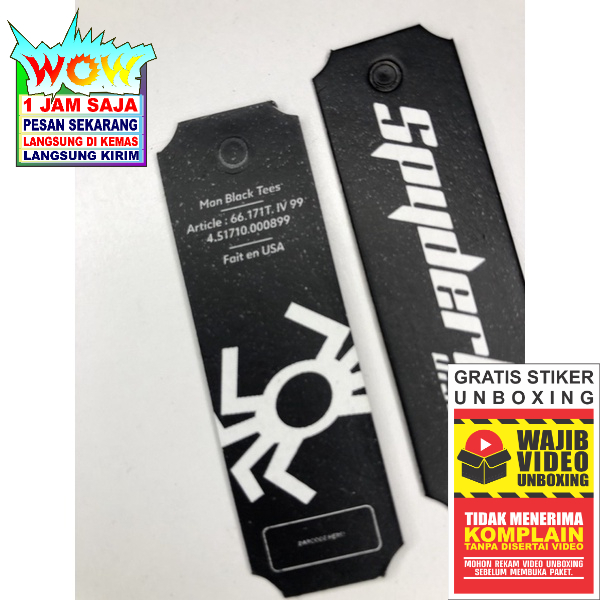 

SPYDERBILT LABEL TAG HANGTAG PREMIUM CO 1X DI KIRIM 600PCS