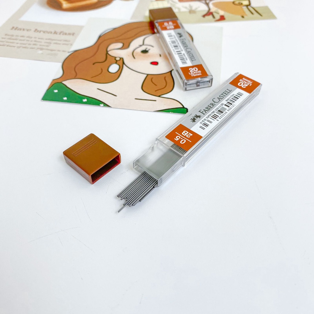

Isi Pensil Faber Castell 0.5 2B Original 100% / Refill Pensil 2B Mekanik Lead Faber Castell 0.5 MM ORIGINAL isi ulang pensil 2B alat tulis kantor by BINTANG GROSIR 8888