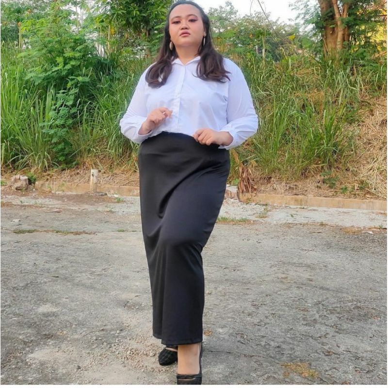 jumbo / Rok Kerja Wanita Panjang / Rok Formal Span / Rok Kerja Kantor Wanita / Rok Span