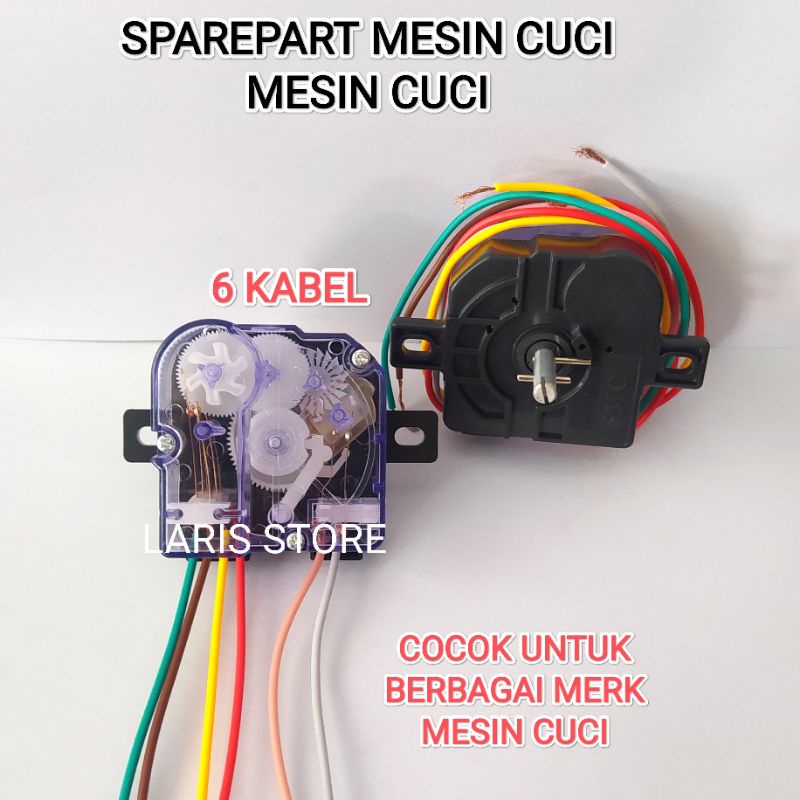 TIMER WASH 6 KABEL / MESIN CUCI 2 TABUNG UNIVERSAL SEMUA MERK