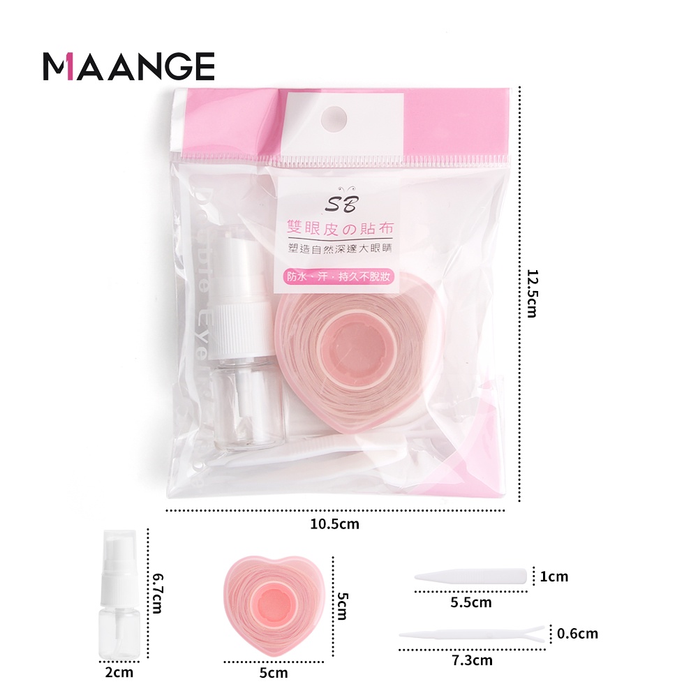 MAGEFY 360Pcs Kelopak Mata Scott Mata Double Eyelid Ganda Perekat Stiker Semprotan Air Bebas Lem Tak Terlihat 3046