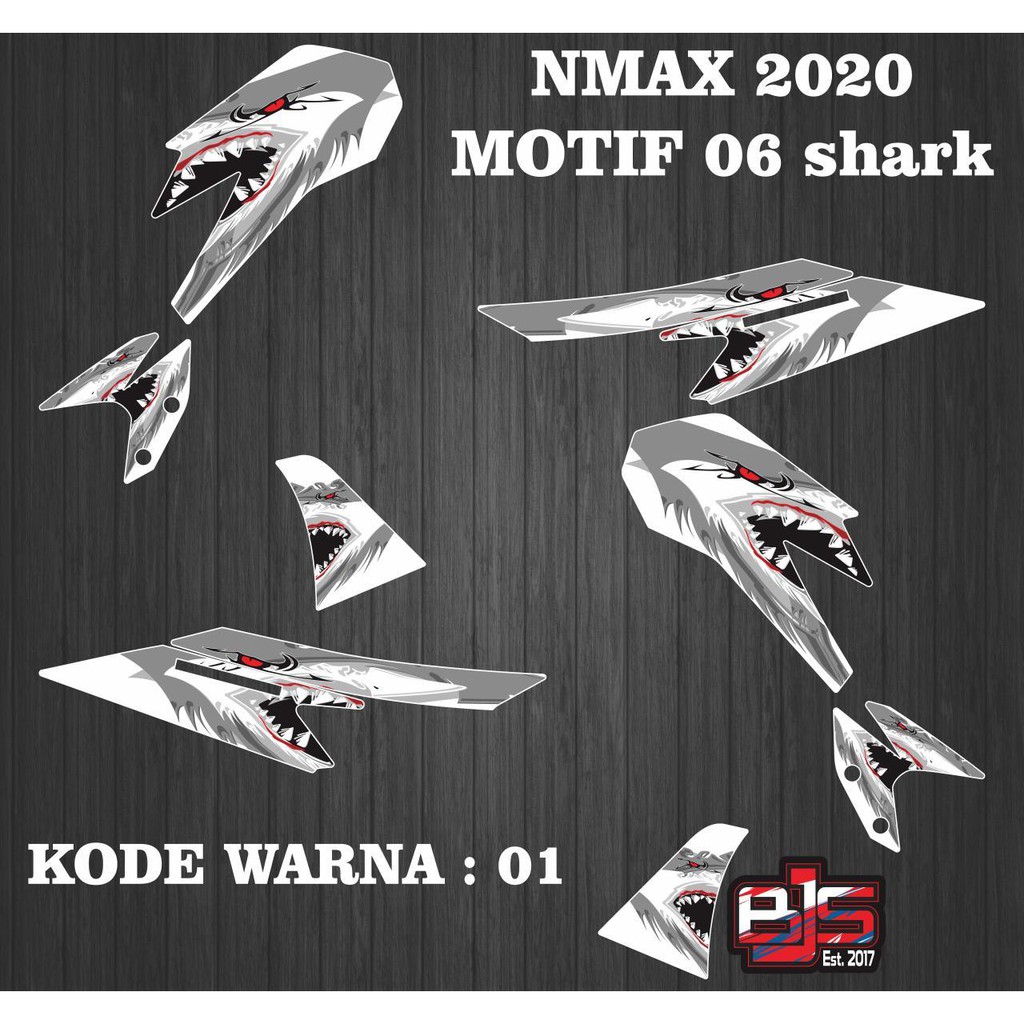 Striping nmax new 2020-2023 - Stiker Decal NMAX 2020 shark