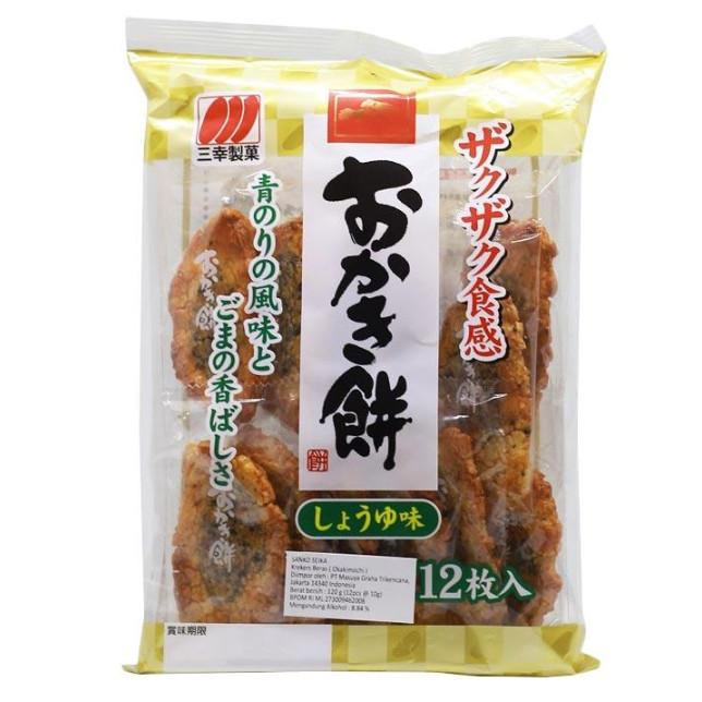 

^^^^^] Sanko Okaki mochi 110 gram ( 12 pcs ) snack crispy mochi from jepang