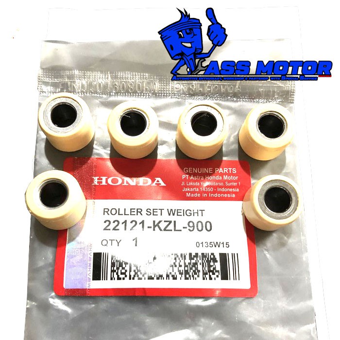 Roller SET beat fi, VARIO FI 110 NON ACG STARTER KASAR esp street KZL 22121-KZL-900 Roller Weight Se