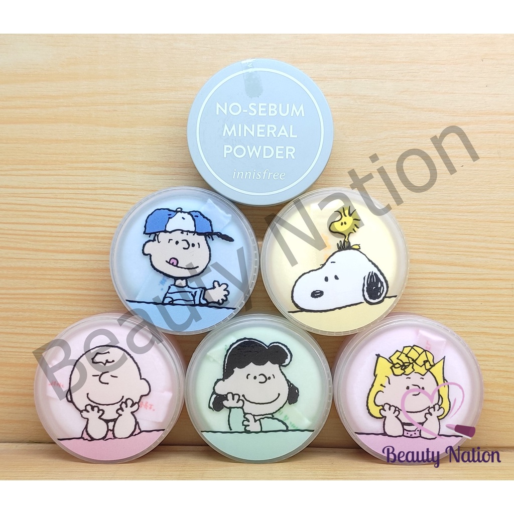 Jual INNISFREE No Sebum Mineral Powder / Snoopy Peanuts Edition