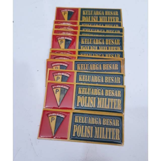 

Stiker plat embos kb p m