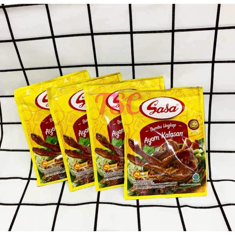 

SASA Bumbu Ungkep Ayam Kalasan 33gr x 4 Pcs SASA Bumbu Tradisional Ayam Kalasan