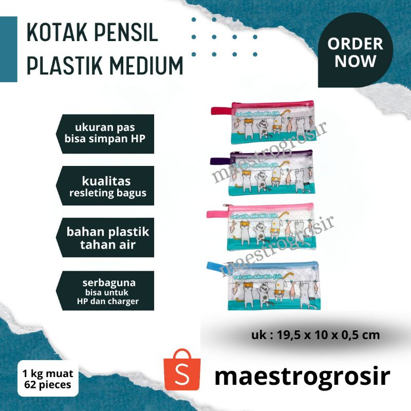 

Kotak Pensil Lucu Pouch Anti Air Medium Murah
