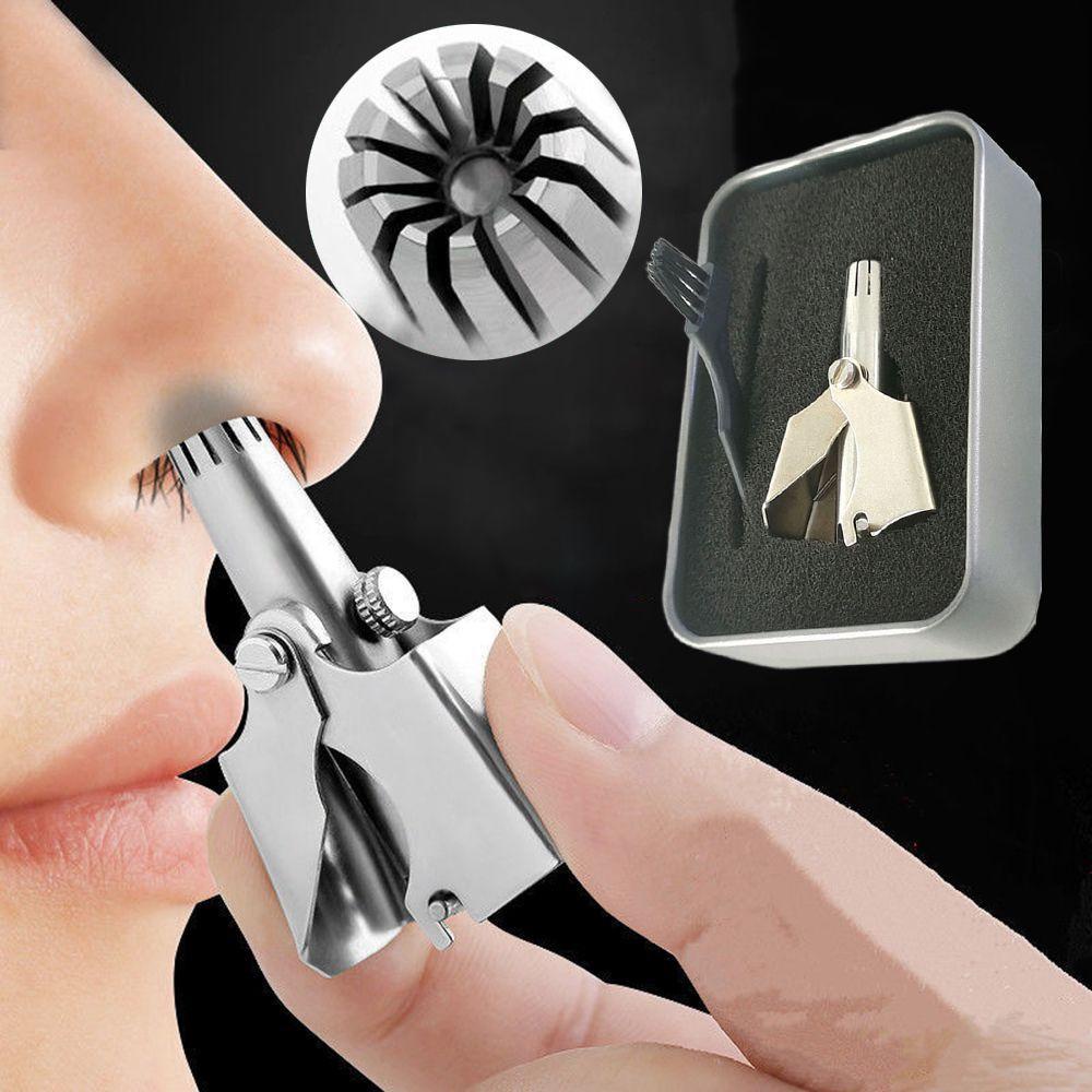 Pineapple Nose Hair Ear Trimmer Manual Portable Stainless Steel Alat Cukur Rambut Hidung Pria Bisa Dicuci