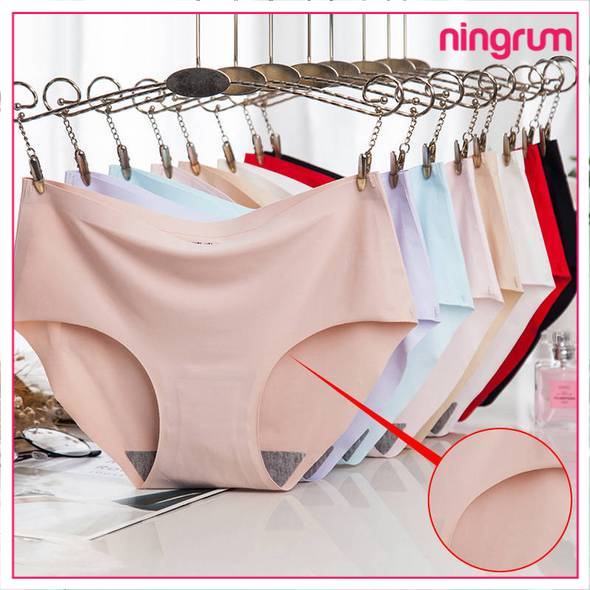 Ningrum Pakaian Dalam Wanita Celana Dalam Polos Tanpa Jahitan Cd Brief Seamless Import - 3003