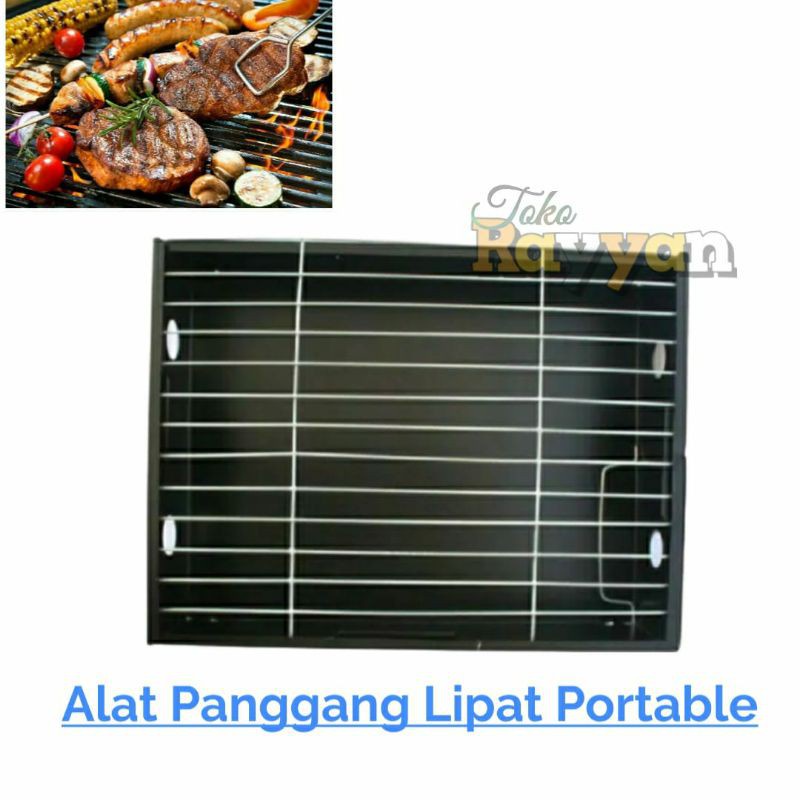 [BISA COD] Alat Panggang Barbeque Grill Portable Roekre / Panggangan Grill Portable Cakra