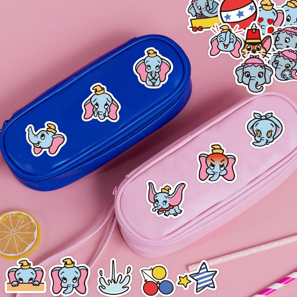 Lucu Dumbo stiker kartun animasi stiker kecil anak cangkir phone case hiasan tangan Buku stiker keci