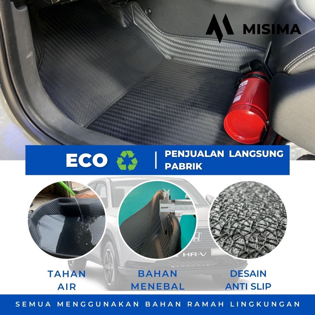 Karpet Mobil 5D Honda BRV 2022 Motif Carbon Premium