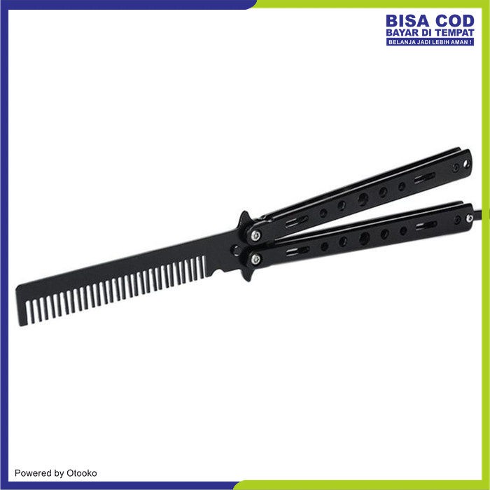 Sisir Besi Lipat Butterfly Knife Training Balisong Trick Benchmade