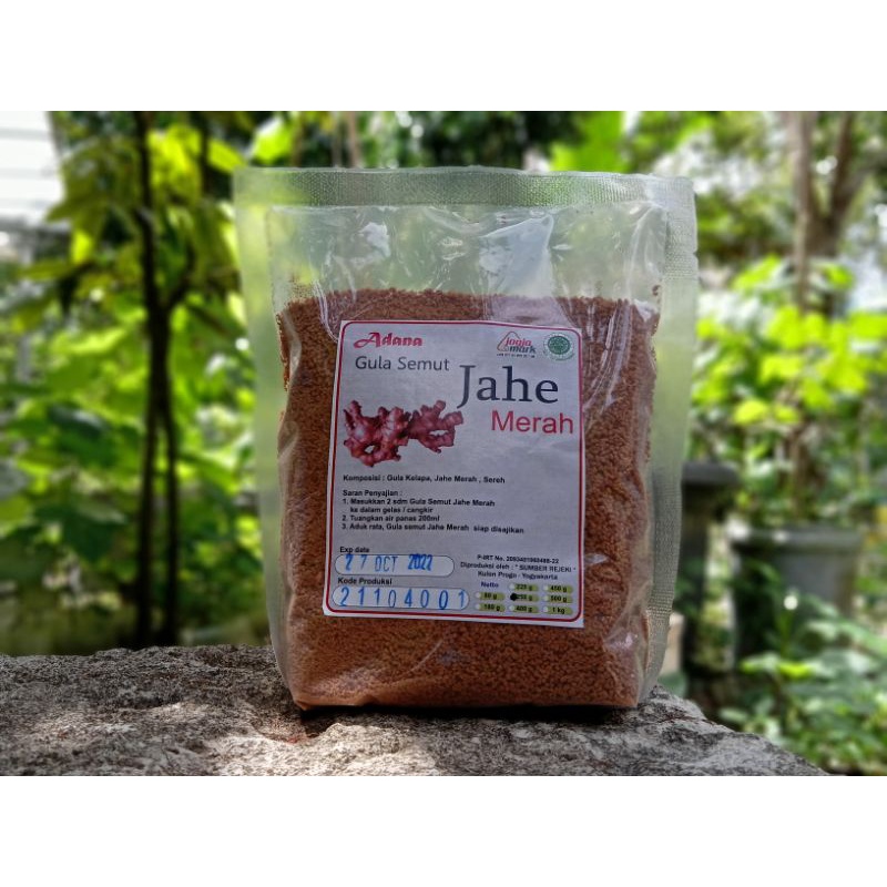 

Gula Semut Jahe Merah Nylon 250gr/Gula Kelapa Bubuk Rasa Jahe Merah/Adana