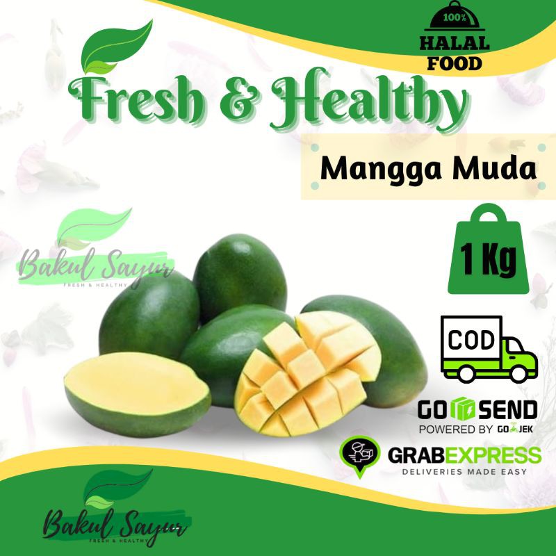 Jual Bakul Sayur Buah Mangga Muda Super Segar Mangga Rujak Fresh 1kg