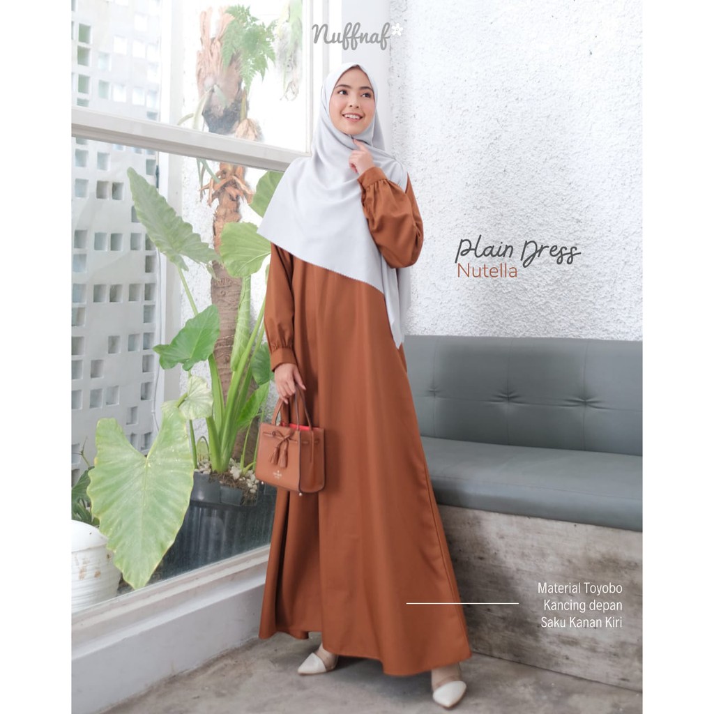 NUFFNAF PLAIN DRESS TOYOBO NUTELLA AUTHENTIC