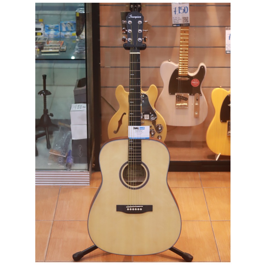 Scorpion AGS430 Natural - Gitar Akustik Dreadnought