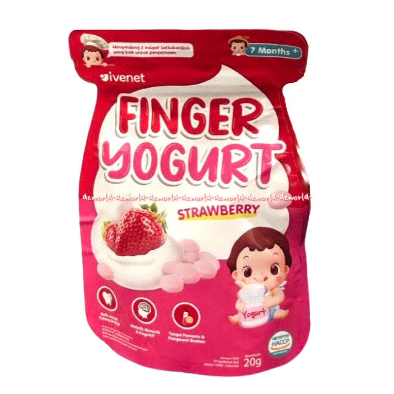 Finger Yogurt Untuk Bayi 20gr Finger Yogurt Plain Blueberry Strawberry Banana PIsang Makanan Yogurt Instan Untuk Bayi Siap Makan 20 gram Ivenet