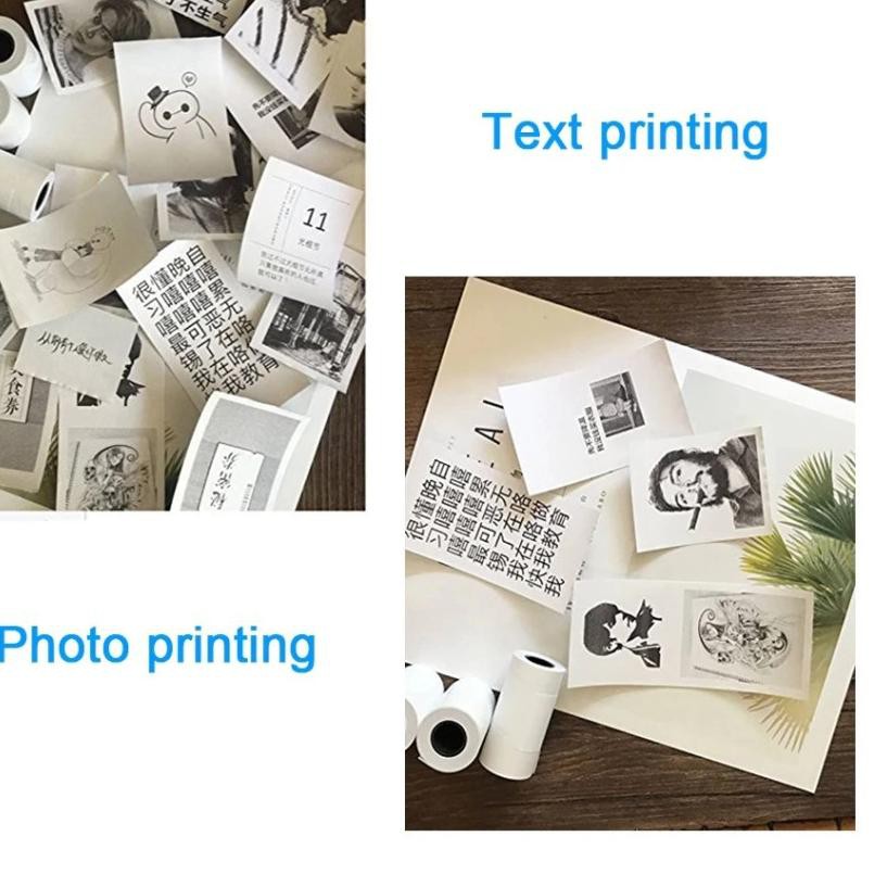 

✤ printer 203 DPI Mini Portable Bluetooth Photo Printer Pocket Thermal Printing USB Connection Impre