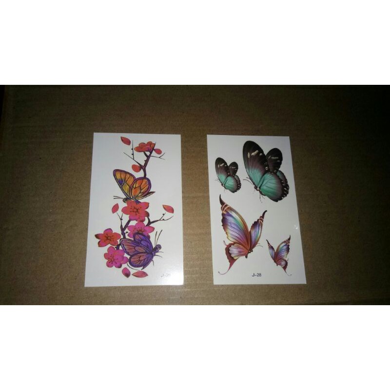 STICKER TATTO TEMPORER KUPU KUPU SMALL