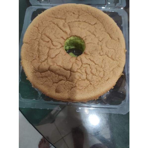 

home made kue shifon pandan