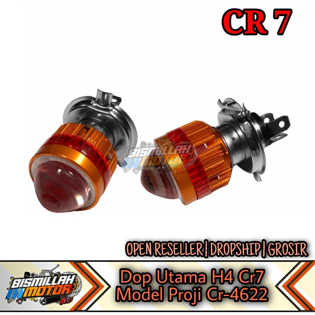 LAMPU DOP UTAMA H4 MODEL PROJI CR7 CR-4622