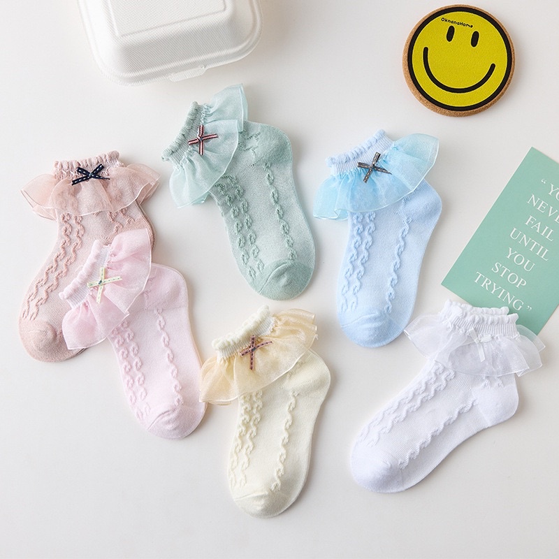 Kaos Kaki Anak Perempuan  Model PITA RANTAI LACE/ Kids Girl Socks