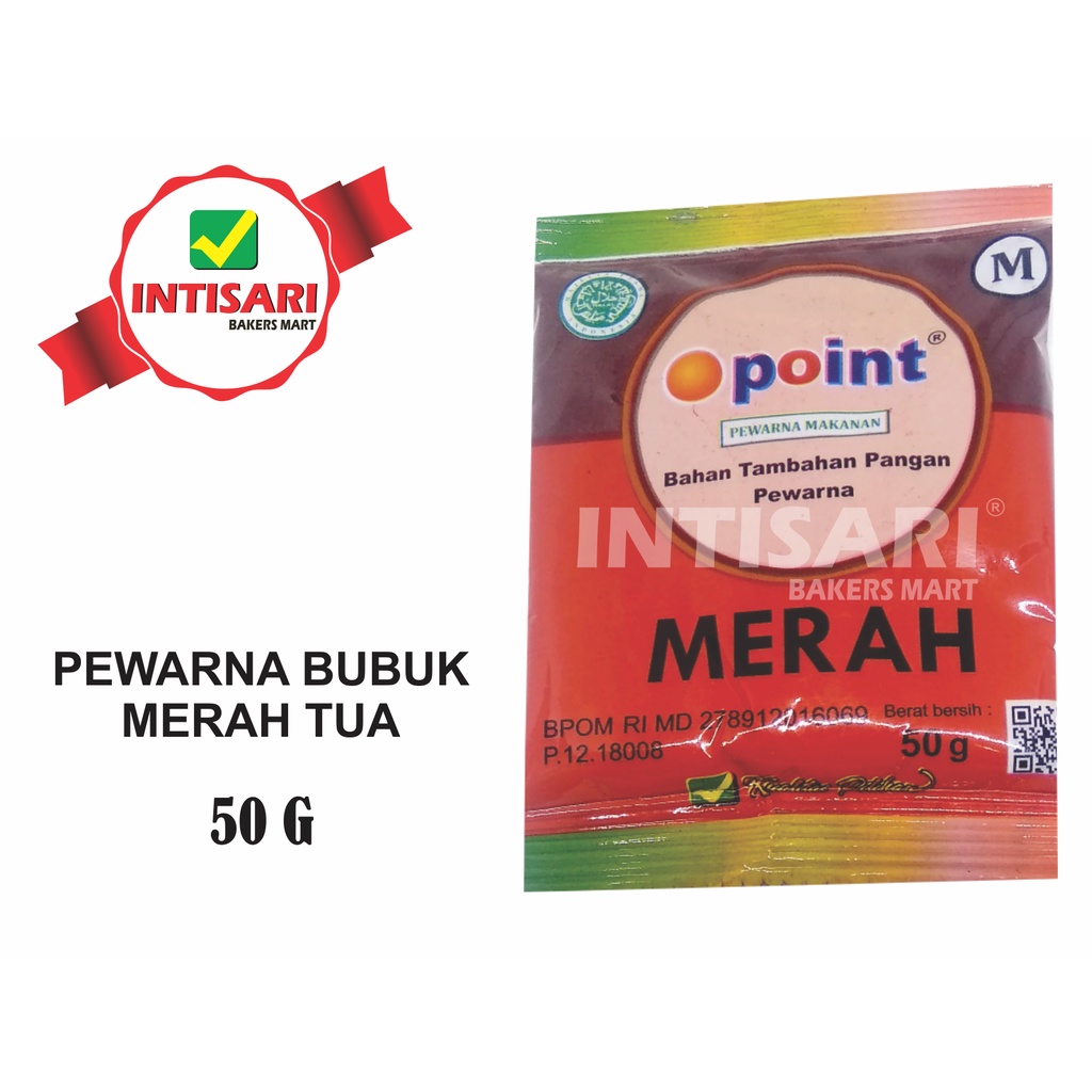 

PEWARNA BUBUK MERAH TUA 50 G