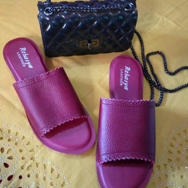 Sandal Kulit Garut - Sandal Kulit Wanita - Sandal Papirut Garut