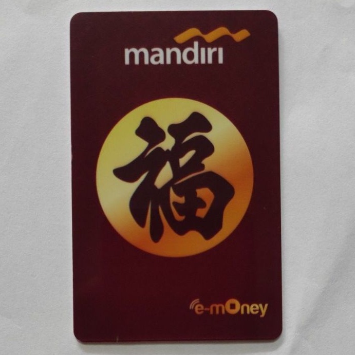 eMoney Mandiri edisi Imlek/ Chinese New Year Edition - Symbol Kemakmuran ORI /Like eTOLL Tapcash Flazz or Brizzi